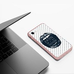 Чехол iPhone 7/8 матовый Eaten Up By Nothing, цвет: 3D-светло-розовый — фото 2