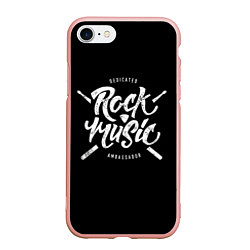 Чехол iPhone 7/8 матовый Rock Music