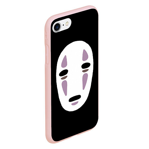 Чехол iPhone 7/8 матовый Маска безликого / 3D-Светло-розовый – фото 2