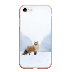Чехол iPhone 7/8 матовый Лиса на снегу