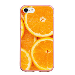Чехол iPhone 7/8 матовый Апельсинка, цвет: 3D-баблгам