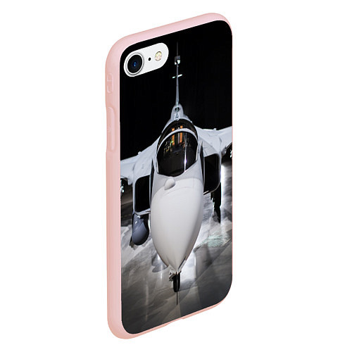 Чехол iPhone 7/8 матовый Истребитель / 3D-Светло-розовый – фото 2