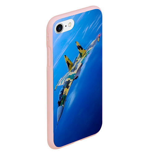 Чехол iPhone 7/8 матовый Су 35 / 3D-Светло-розовый – фото 2