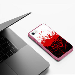 Чехол iPhone 7/8 матовый Авангард страсти, цвет: 3D-малиновый — фото 2