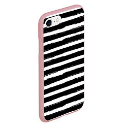 Чехол iPhone 7/8 матовый Тельняшка зебра, цвет: 3D-баблгам — фото 2