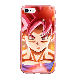 Чехол iPhone 7/8 матовый DBZ: Super Goku, цвет: 3D-баблгам