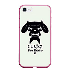 Чехол iPhone 7/8 матовый Clinkz: Bone Fletcher, цвет: 3D-малиновый