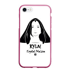 Чехол iPhone 7/8 матовый Rylai: Crystal Maiden, цвет: 3D-малиновый