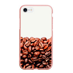 Чехол iPhone 7/8 матовый Coffee, цвет: 3D-светло-розовый
