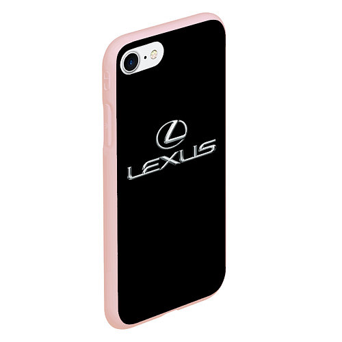 Чехол iPhone 7/8 матовый Lexus / 3D-Светло-розовый – фото 2