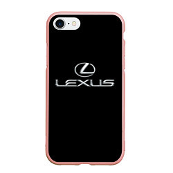 Чехол iPhone 7/8 матовый Lexus, цвет: 3D-светло-розовый