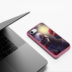 Чехол iPhone 7/8 матовый Sexy, цвет: 3D-малиновый — фото 2