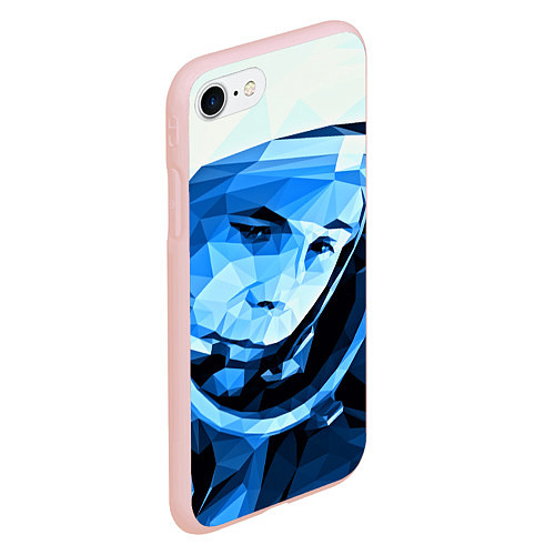 Чехол iPhone 7/8 матовый Gagarin Art / 3D-Светло-розовый – фото 2