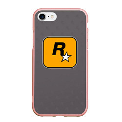 Чехол iPhone 7/8 матовый GTA VI: Rockstar Games, цвет: 3D-светло-розовый