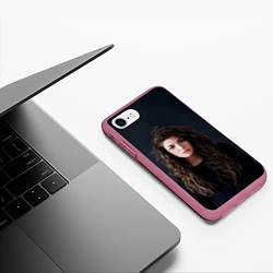 Чехол iPhone 7/8 матовый Lorde, цвет: 3D-малиновый — фото 2