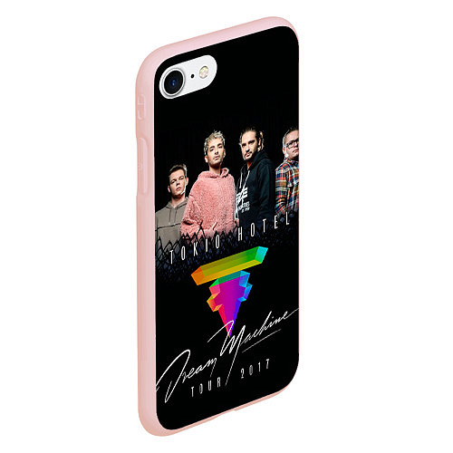 Чехол iPhone 7/8 матовый Tokio Hotel: Dream Band / 3D-Светло-розовый – фото 2