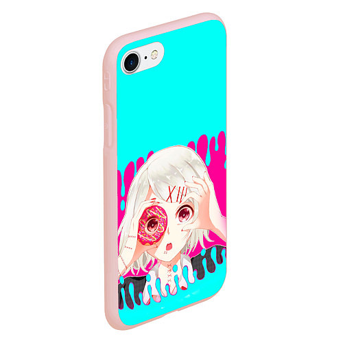 Чехол iPhone 7/8 матовый Tokyo Ghoul / 3D-Светло-розовый – фото 2