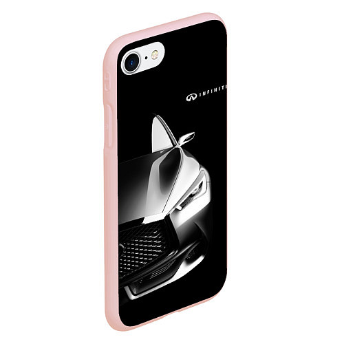 Чехол iPhone 7/8 матовый Infiniti Sport / 3D-Светло-розовый – фото 2