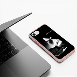 Чехол iPhone 7/8 матовый Infiniti Sport, цвет: 3D-светло-розовый — фото 2