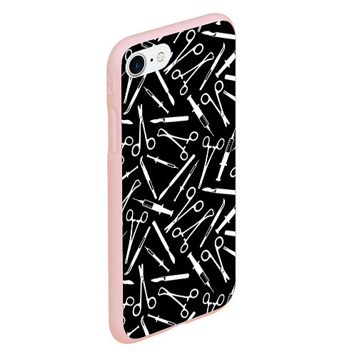 Чехол iPhone 7/8 матовый Шприцы / 3D-Светло-розовый – фото 2