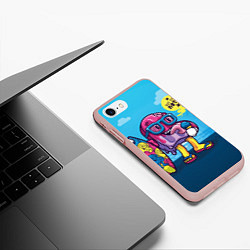 Чехол iPhone 7/8 матовый Летнее мороженное, цвет: 3D-светло-розовый — фото 2