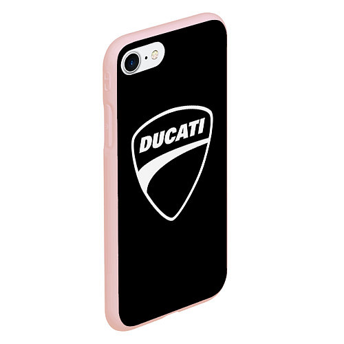 Чехол iPhone 7/8 матовый Ducati / 3D-Светло-розовый – фото 2