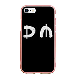 Чехол iPhone 7/8 матовый DM Rock, цвет: 3D-светло-розовый