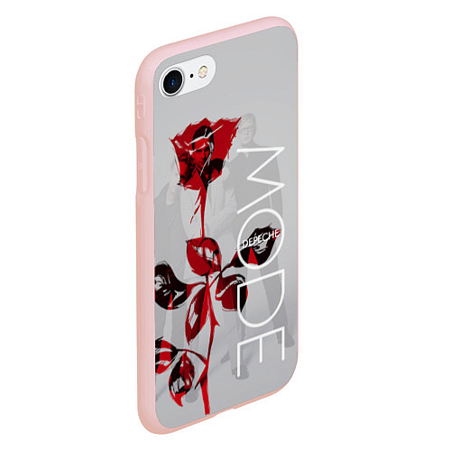 Чехол iPhone 7/8 матовый Depeche Mode: Red Rose / 3D-Светло-розовый – фото 2