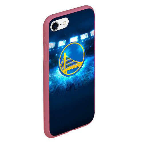 Чехол iPhone 7/8 матовый Golden State Warriors 6 / 3D-Малиновый – фото 2