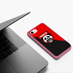 Чехол iPhone 7/8 матовый PandafxTM, цвет: 3D-малиновый — фото 2