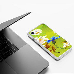 Чехол iPhone 7/8 матовый Цветочный мир, цвет: 3D-белый — фото 2