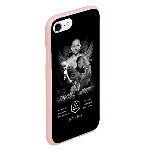Чехол iPhone 7/8 матовый Bennington Memories / 3D-Светло-розовый – фото 2