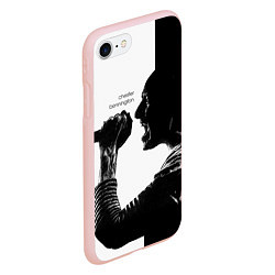 Чехол iPhone 7/8 матовый Bennington Rock, цвет: 3D-светло-розовый — фото 2