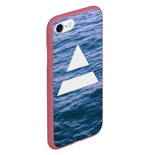 Чехол iPhone 7/8 матовый 30 STM: Ocean / 3D-Малиновый – фото 2
