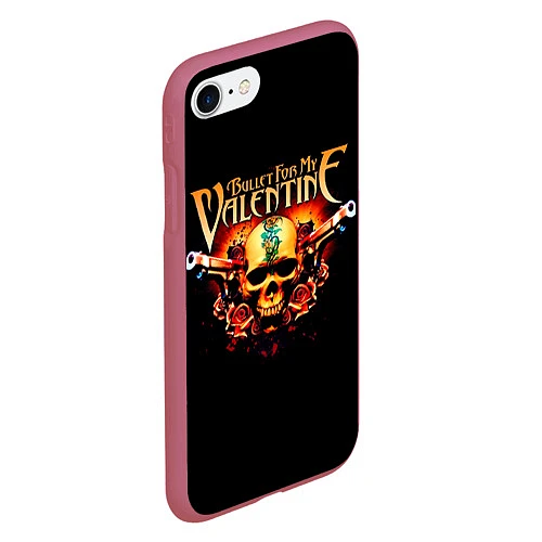 Чехол iPhone 7/8 матовый BFMV: Guns / 3D-Малиновый – фото 2