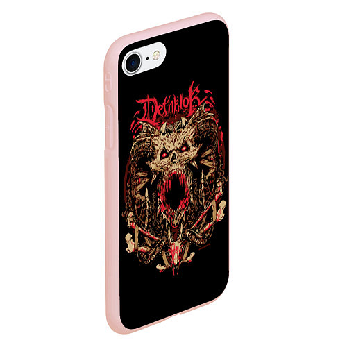 Чехол iPhone 7/8 матовый Dethklok: Demon witch / 3D-Светло-розовый – фото 2