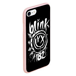 Чехол iPhone 7/8 матовый Blink-182, цвет: 3D-светло-розовый — фото 2