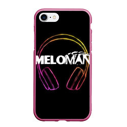 Чехол iPhone 7/8 матовый Meloman, цвет: 3D-малиновый