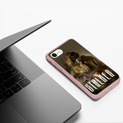 Чехол iPhone 7/8 матовый STALKER: Warrior, цвет: 3D-светло-розовый — фото 2