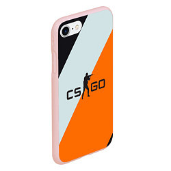 Чехол iPhone 7/8 матовый CS:GO Asiimov Lines, цвет: 3D-светло-розовый — фото 2