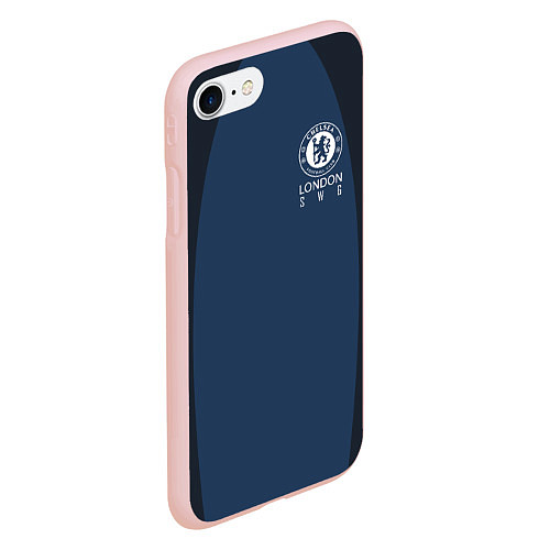 Чехол iPhone 7/8 матовый Chelsea FC: London SW6 / 3D-Светло-розовый – фото 2