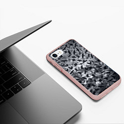 Чехол iPhone 7/8 матовый Вороны, цвет: 3D-светло-розовый — фото 2
