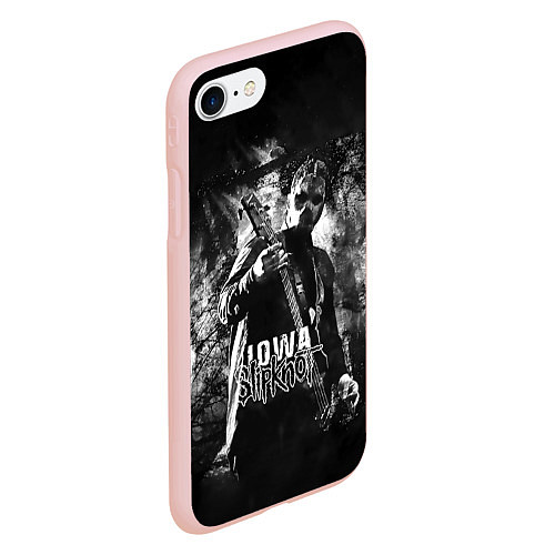 Чехол iPhone 7/8 матовый Slipknot: Iowa / 3D-Светло-розовый – фото 2