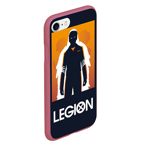 Чехол iPhone 7/8 матовый Legion: Shadow man / 3D-Малиновый – фото 2