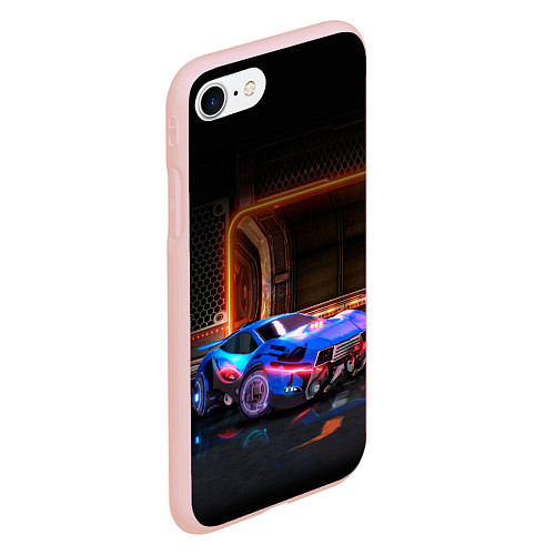 Чехол iPhone 7/8 матовый Rocket League / 3D-Светло-розовый – фото 2