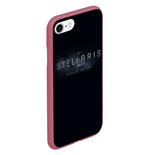 Чехол iPhone 7/8 матовый Stellaris / 3D-Малиновый – фото 2