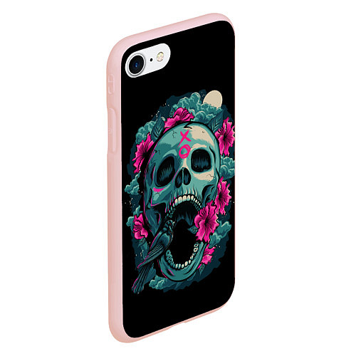 Чехол iPhone 7/8 матовый Dia de Muertos / 3D-Светло-розовый – фото 2