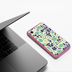 Чехол iPhone 7/8 матовый Медицина, цвет: 3D-малиновый — фото 2