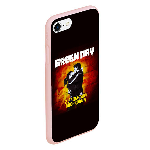Чехол iPhone 7/8 матовый Поцелуй Green Day / 3D-Светло-розовый – фото 2