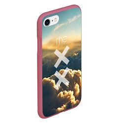 Чехол iPhone 7/8 матовый The XX: Clouds, цвет: 3D-малиновый — фото 2